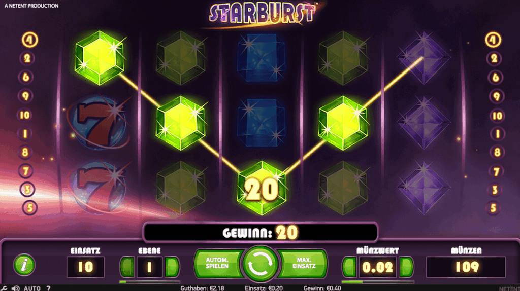 Spielautomat Starburst