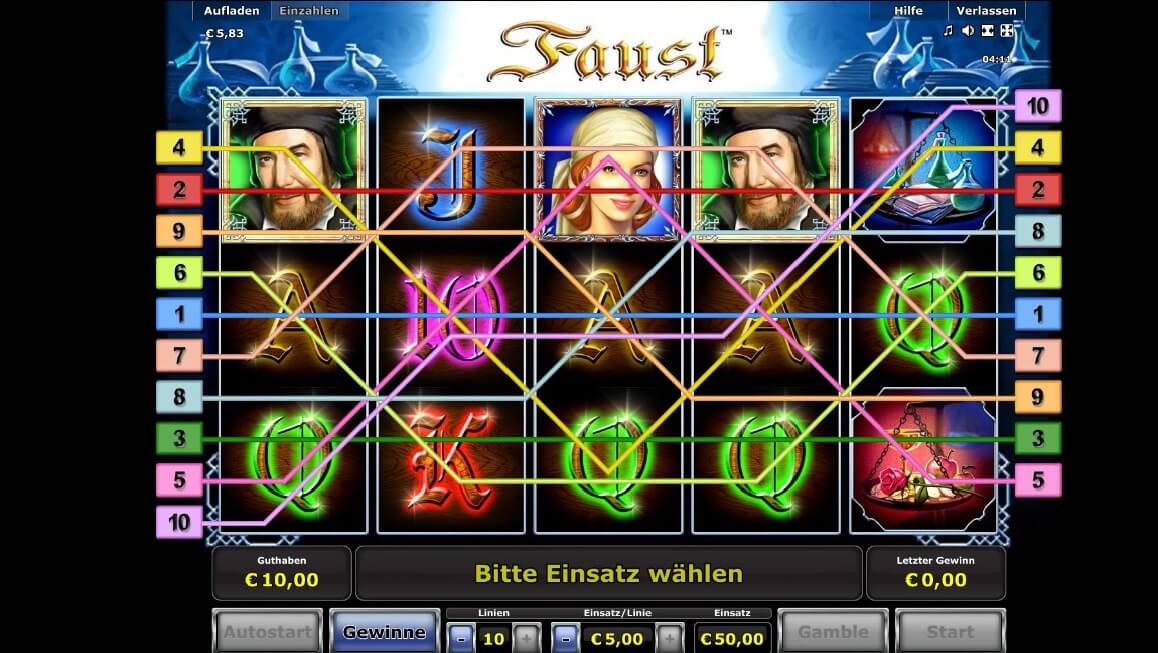 Faust Slot Aufbau