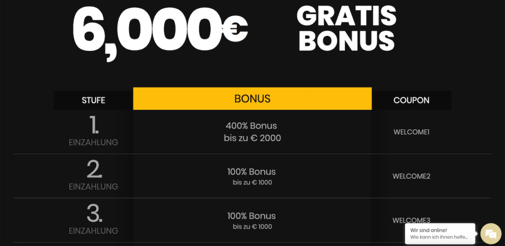 4 Crowns Casino Bonus
