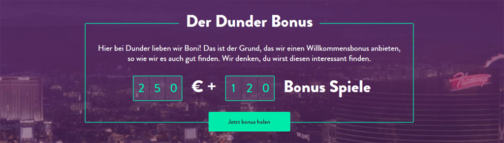 Bonusangebot bei Dunder
