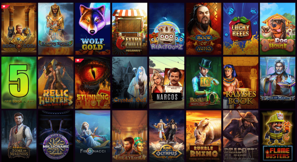 Übersicht der Spielautomaten bei LVBet