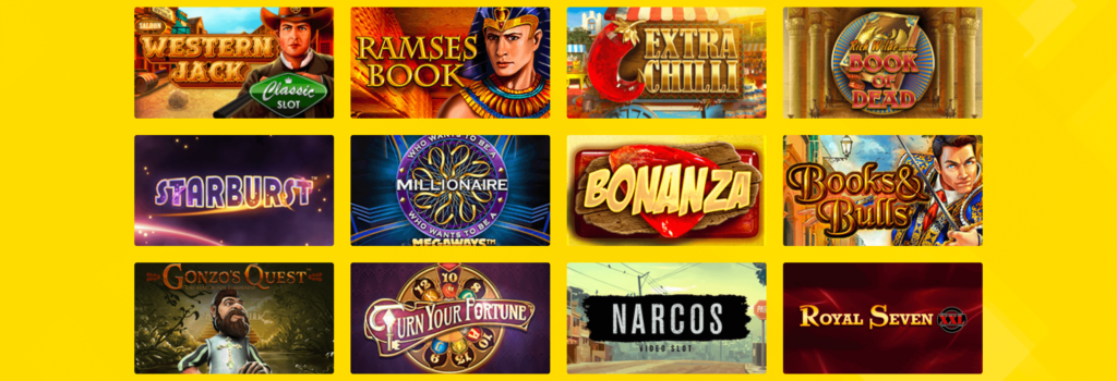 Spielauswahl im Hyperino Casino