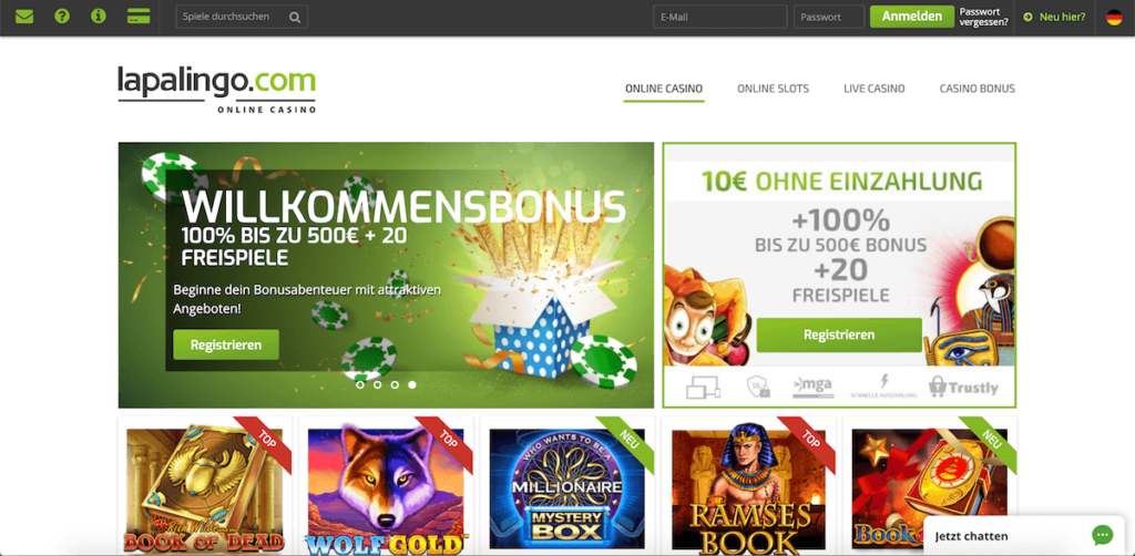 Lapalingo Webseite
