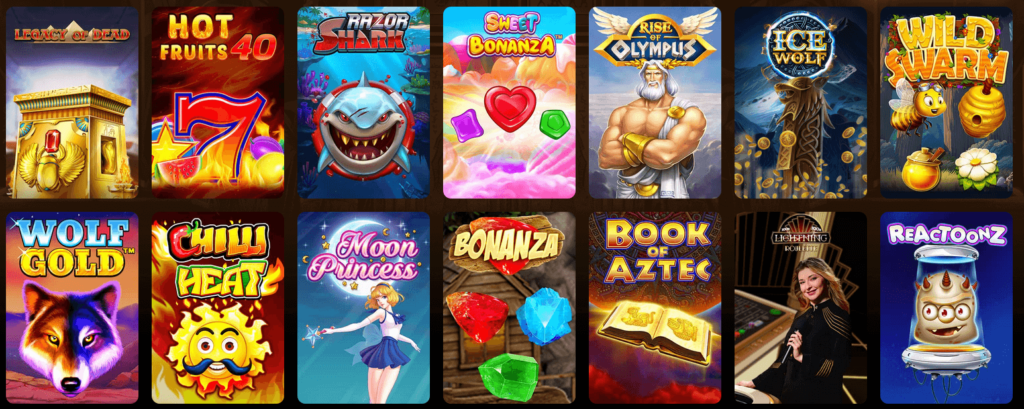 Spieleangebot im AmunRa Casino