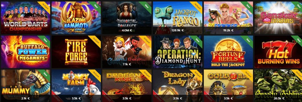 Jackpotslots im Horus Casino