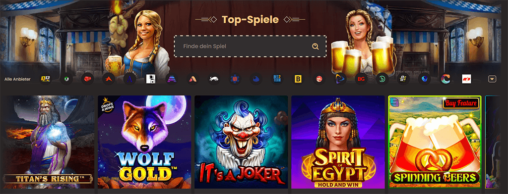 Spieleangebot im Nationalcasino