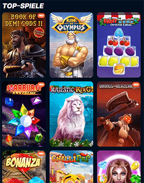Spieleangebot im Casino