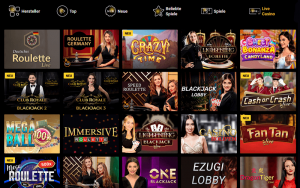 Live Spiele im Zet Casino