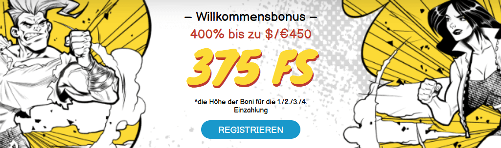 Comboslots Willkommensbonus