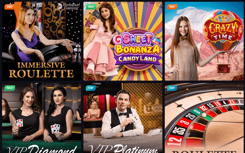Live Casino bei Slothunter